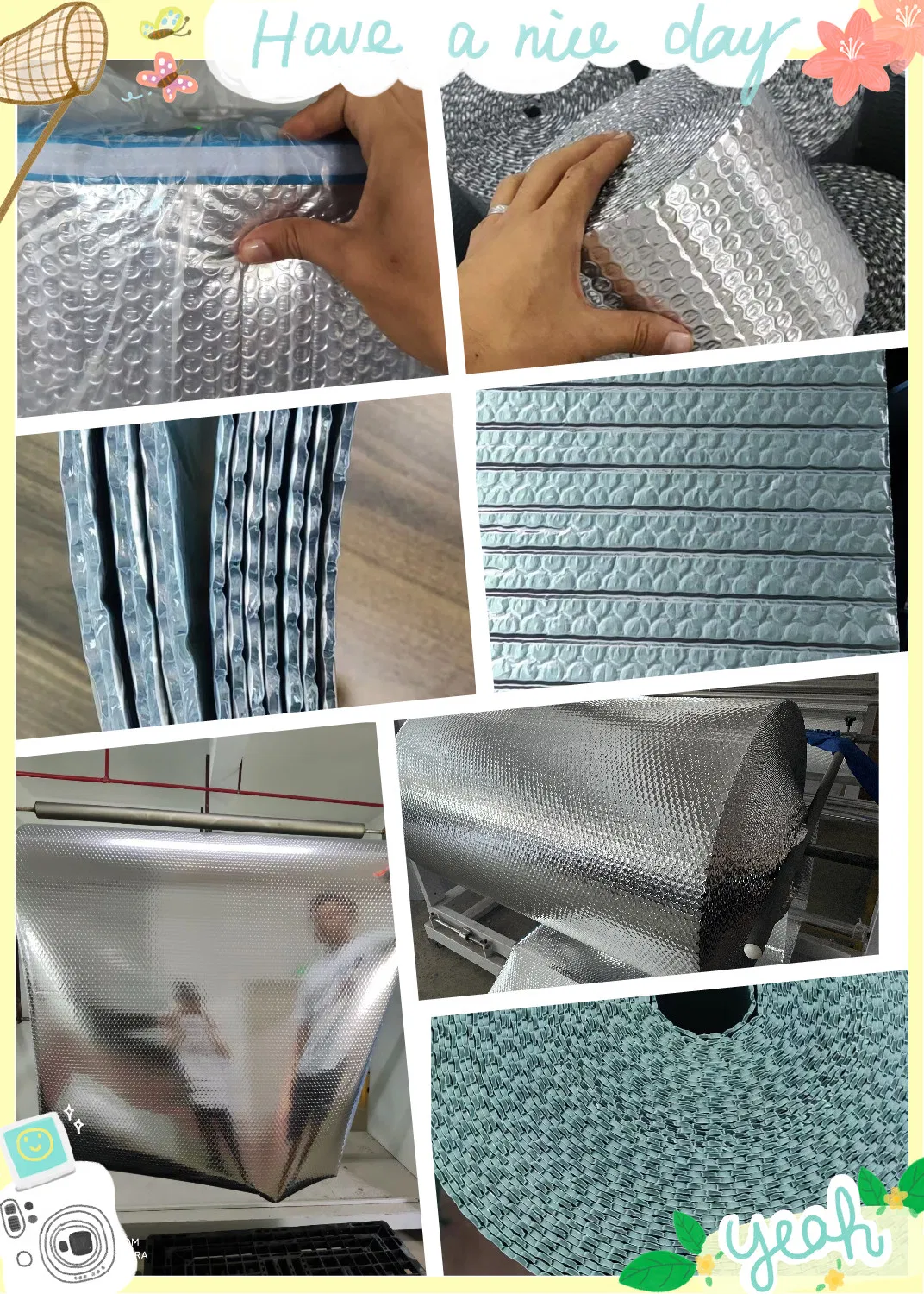 Attic Roof & Wall Foam Foil Insulation Material Cold and Heat Reflecting Foil
